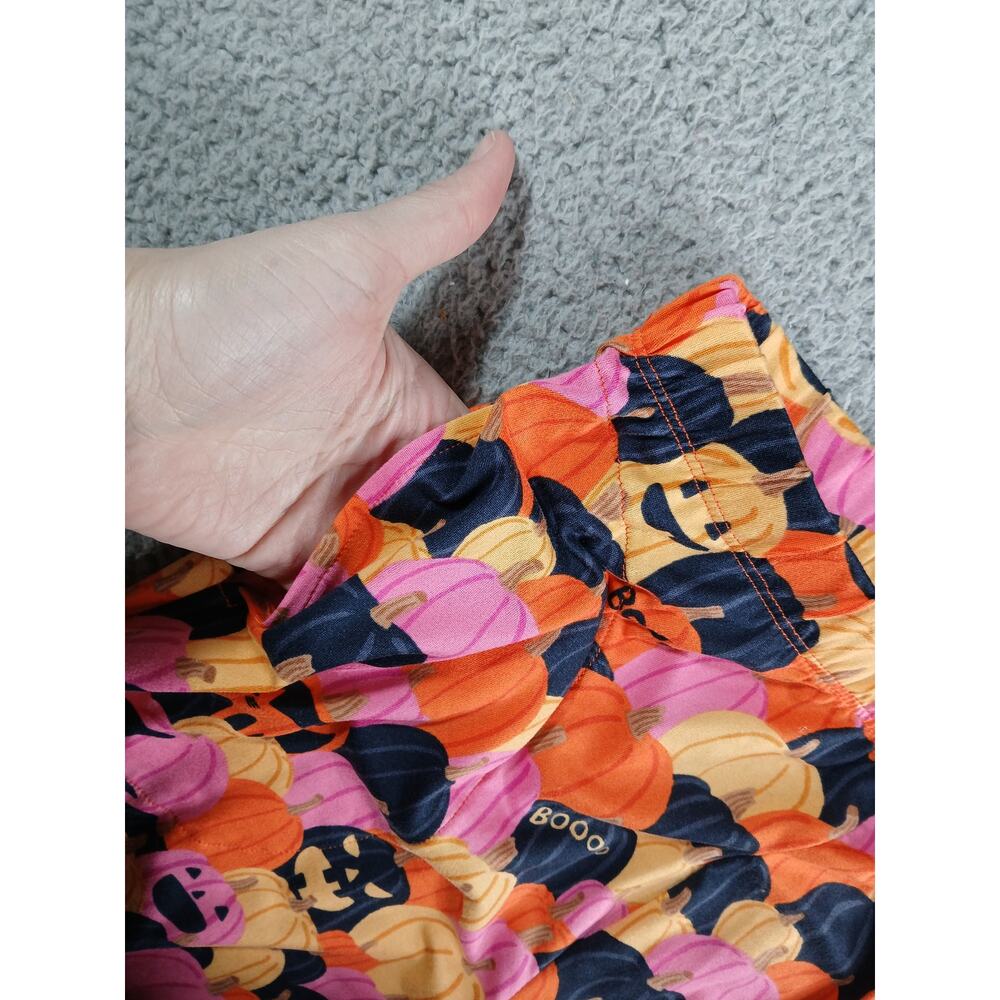 Beauty Sleep Social Pajamas Women XS 2 Piece Halloween Pumpkin Soft Stretch - Picture 10 of 14